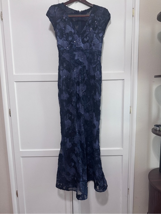 Betsy & Adam Dresses & Skirts - Betsy & Adam Navy Lace Gown